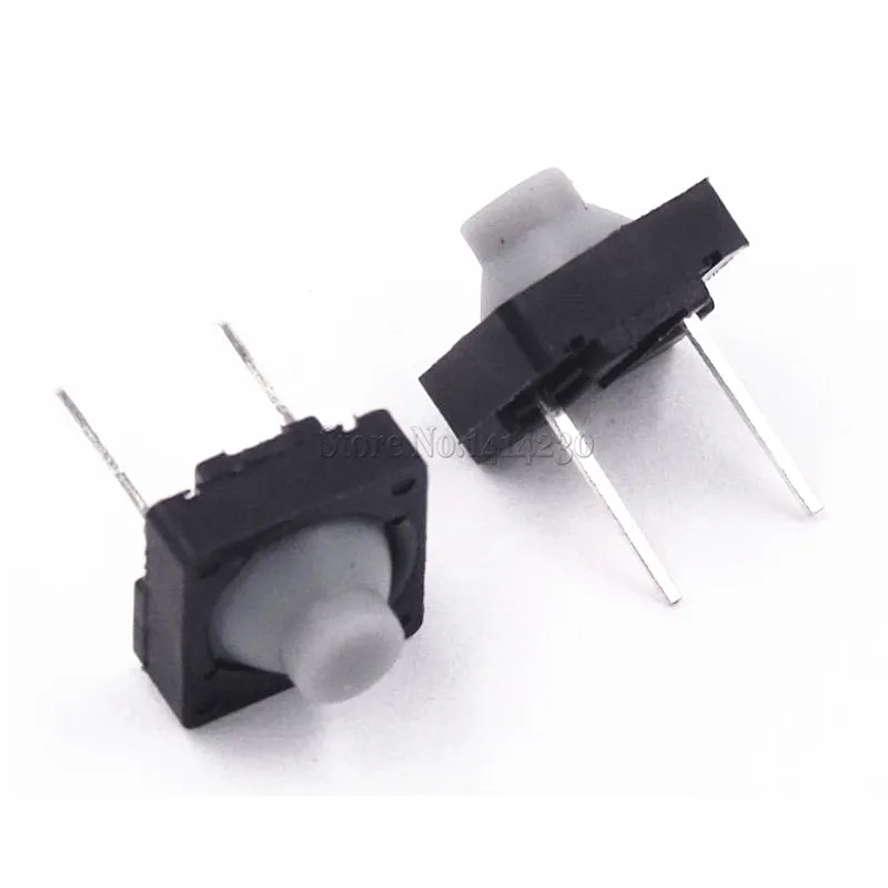 

20PCS Tact Switch 8*8mm 8X8 DIP Switches Conductive Plastic Buttons Feel Good Silicone Button Switch Touch Switch Middle 2 pins