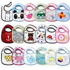 Детские нагрудники Картера 5 шт.лот, Мультяшные милые нагрудники для мальчиков и девочек, хлопковая Водонепроницаемая слюнявчик, Одежда для новорожденных, аксессуары