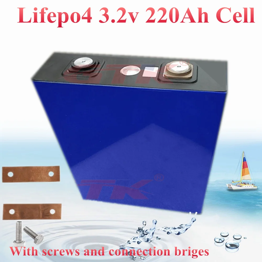 1 шт. 3 2 v 220Ah Перезаряжаемые батареи lifepo4 батарея 200ah для электротранспортного