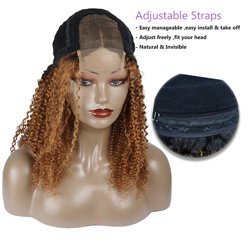 Короткие 180 плотность перуанские кружева передний парик с Омбре 1B 30 блонд Джерри