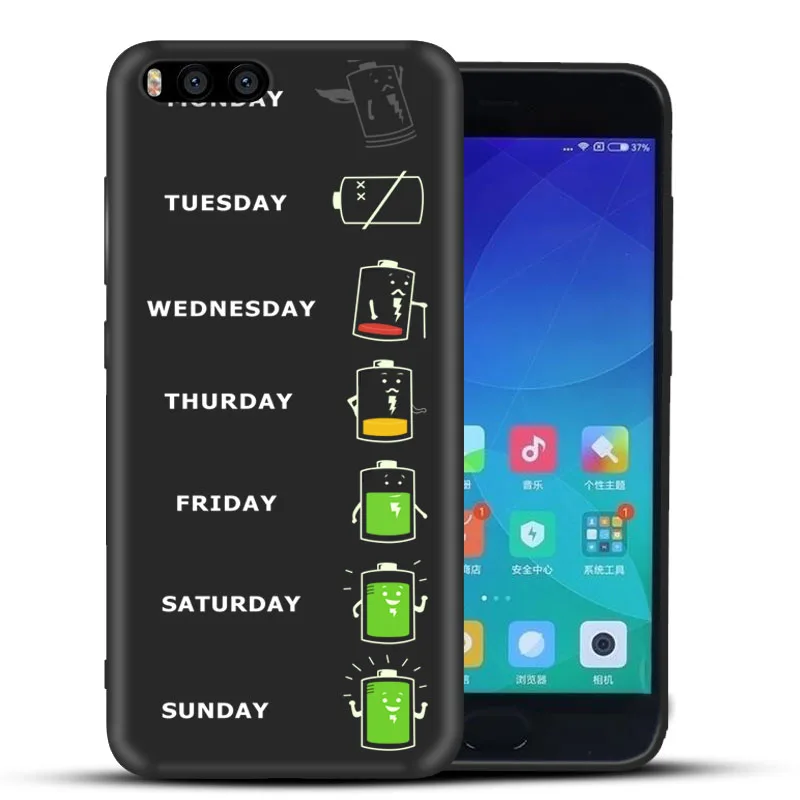 Five colors Case for Xiaomi Mi6 Luxury Full Cover Soft Silicone Plus Cartoon Printed Pattern Back Capa Coque |
