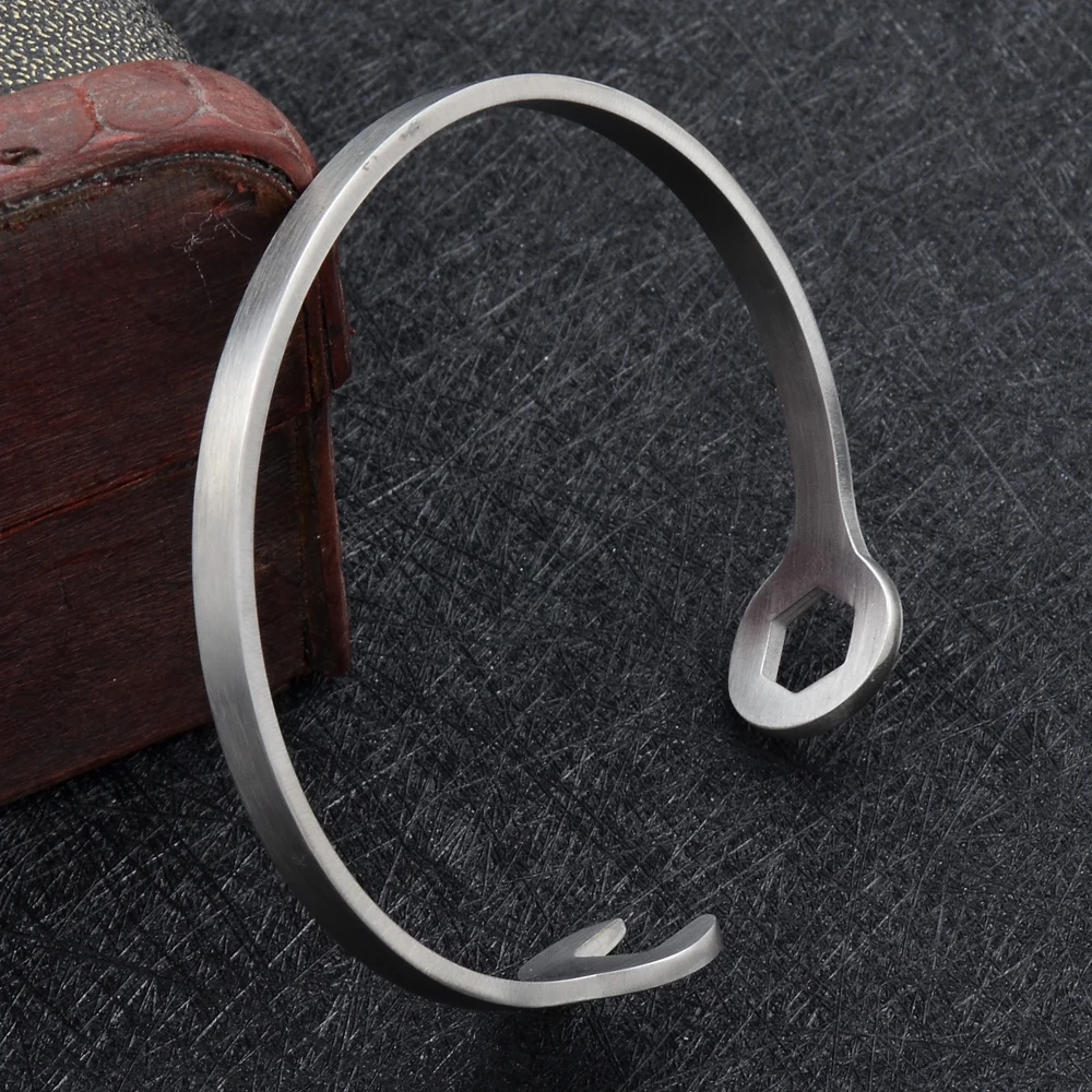 Круглые старинные Сырой Провода Браслет Из Нержавеющей Стали 316L манжеты браслет