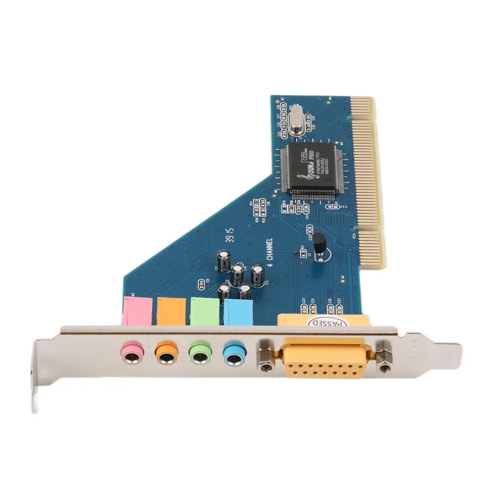 Удобный в использовании 4 канальный 5 1 15 контактный объемный 3D PCI Звуковая
