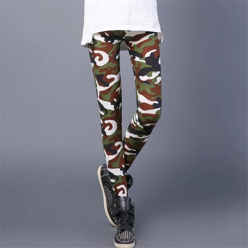 K208 Camouflage 1 VISNXGI/осенние леггинсы в Вертикальную Полоску; зимние женские стильные леггинсы; обтягивающие повседневные брюки; Mujer; популярные леггинсы - Цвет: K208 Camouflage 1