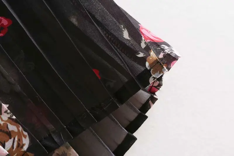 

Bella Philosophy 2018 vintage short sleeve floral print pleated shirt dress female bowknot vestidos high street wear dress