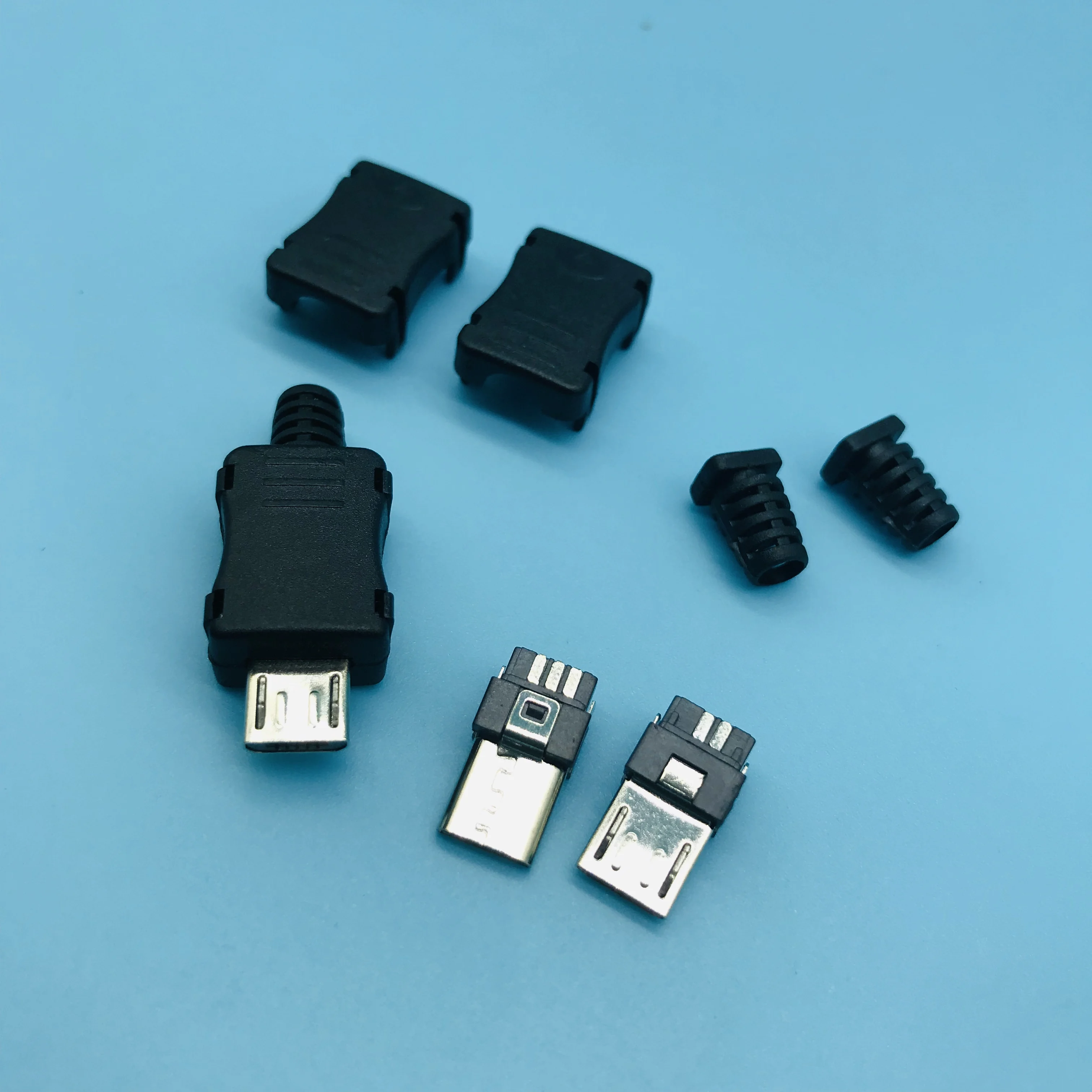 Высококачественный Micro 5p оловянный штекер сделай сам припой с проводом тип