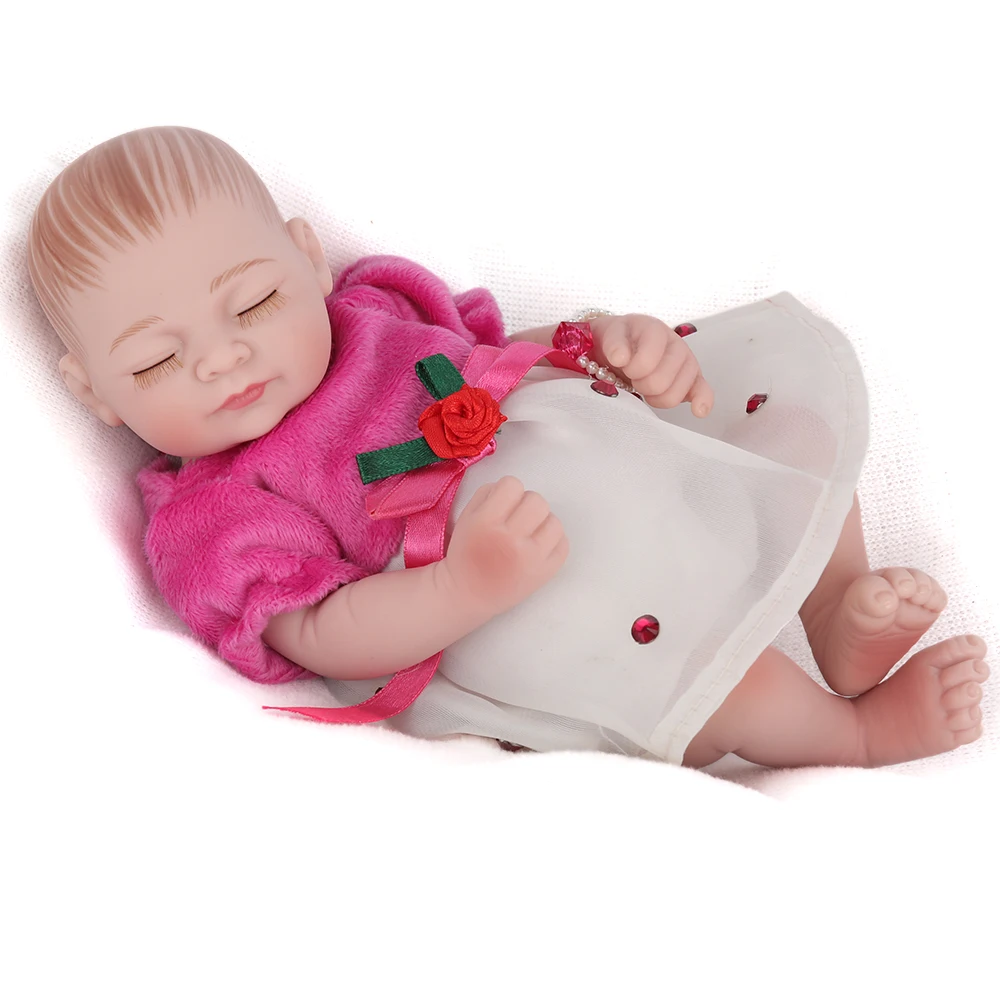 NPKDOLL 10 '𧮫y Reborn с силиконовым корпусом маленькая кукла детские игрушки для