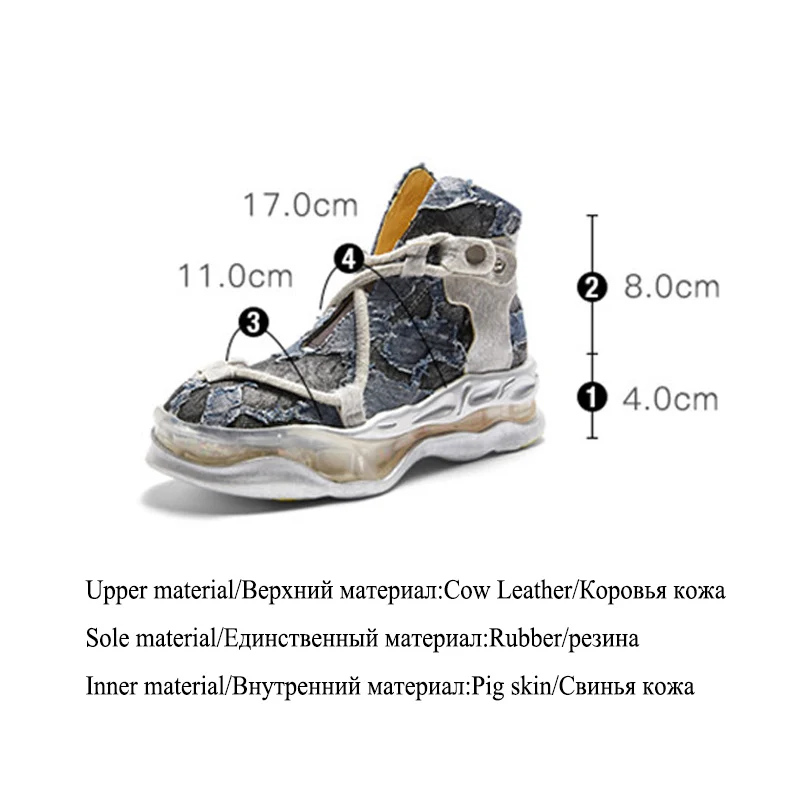 Женская обувь Delivr повседневная на толстой платформе с высоким берцем 2019|Женские