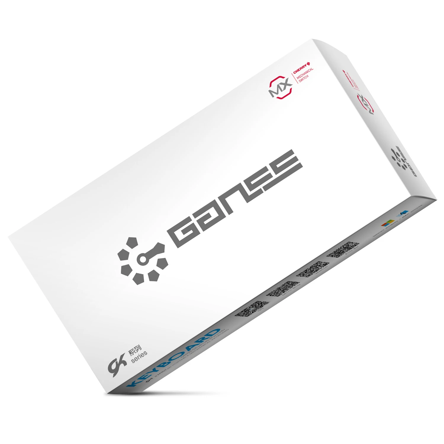 GK87 PRO RGB тактильные и клики Cherry MX синие переключатели игровая механическая клавиатура Красочный светодиодный подсветка для PC Gamer(QWERTY-Layout