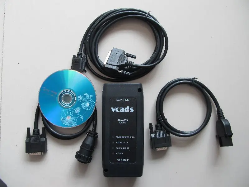 Диагностический инструмент для грузовика volvo vcads pro 2 года гарантии Новинка|Кабели