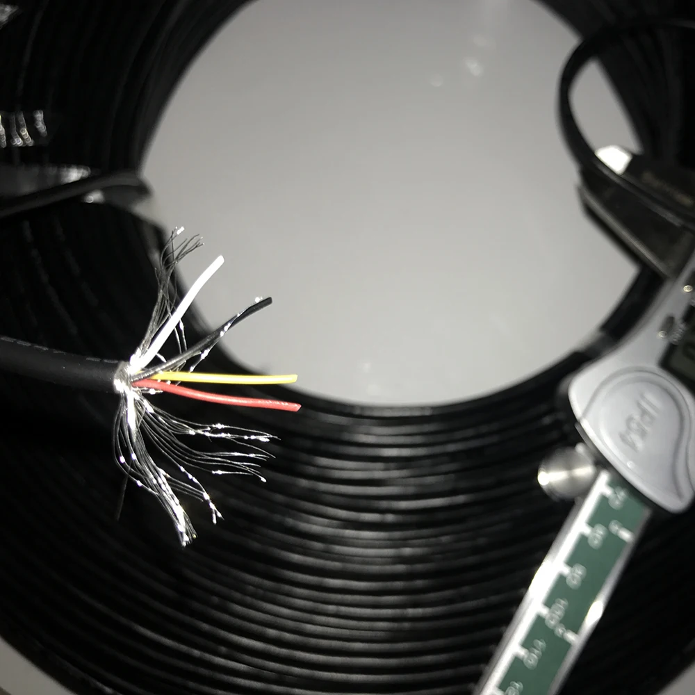 

Экранирование провода 28AWG на возраст 2, 3, 4 ядра аудио линия сигнального кабеля ПВХ черный многоядерный управления экранированный провод для...