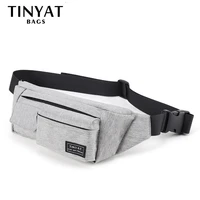 tinyat men women waist bag pack bag for mens belt for phone money light belt bag with 4 pockets travel casual belt pouch 0 17kg