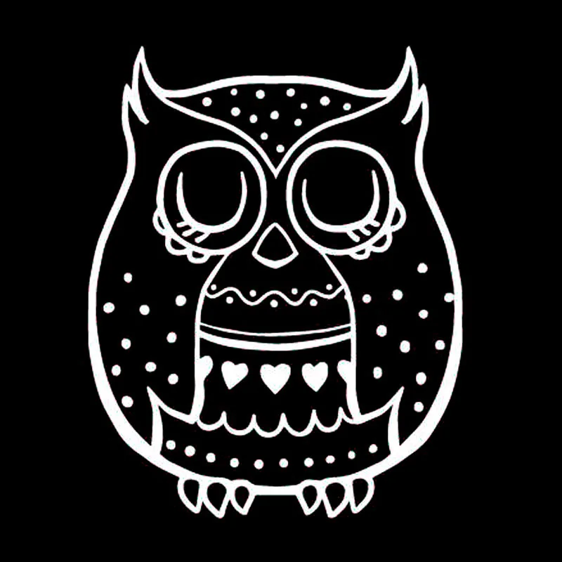 

11.9X15CM Shamefaced Owl Interesting Vinyl Car Sticker Decal Accessories Car-styling S6-2562