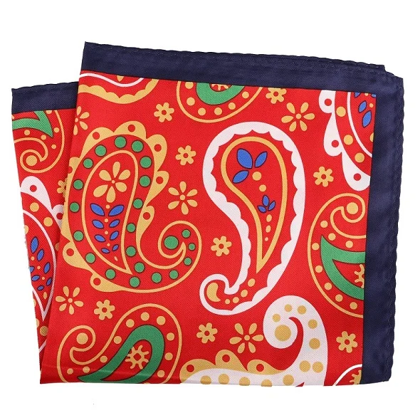 PH094 Pocket Square Портной Смит мужской Карманный квадратный модный роскошный большой размер 33x33 см костюм платок цветочный узор Пейсли Карманный платок - Цвет: PH094 Pocket Square