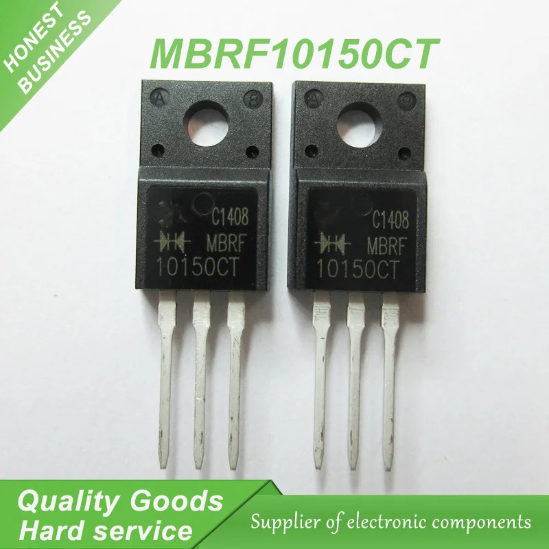 10 шт. выпрямители и MBRF10150CT 10150CT MBRF10150 Schottky 10A 150 VRN 5A 0.89Vf|schottky rectifier|schottky 5aschottky 10a |