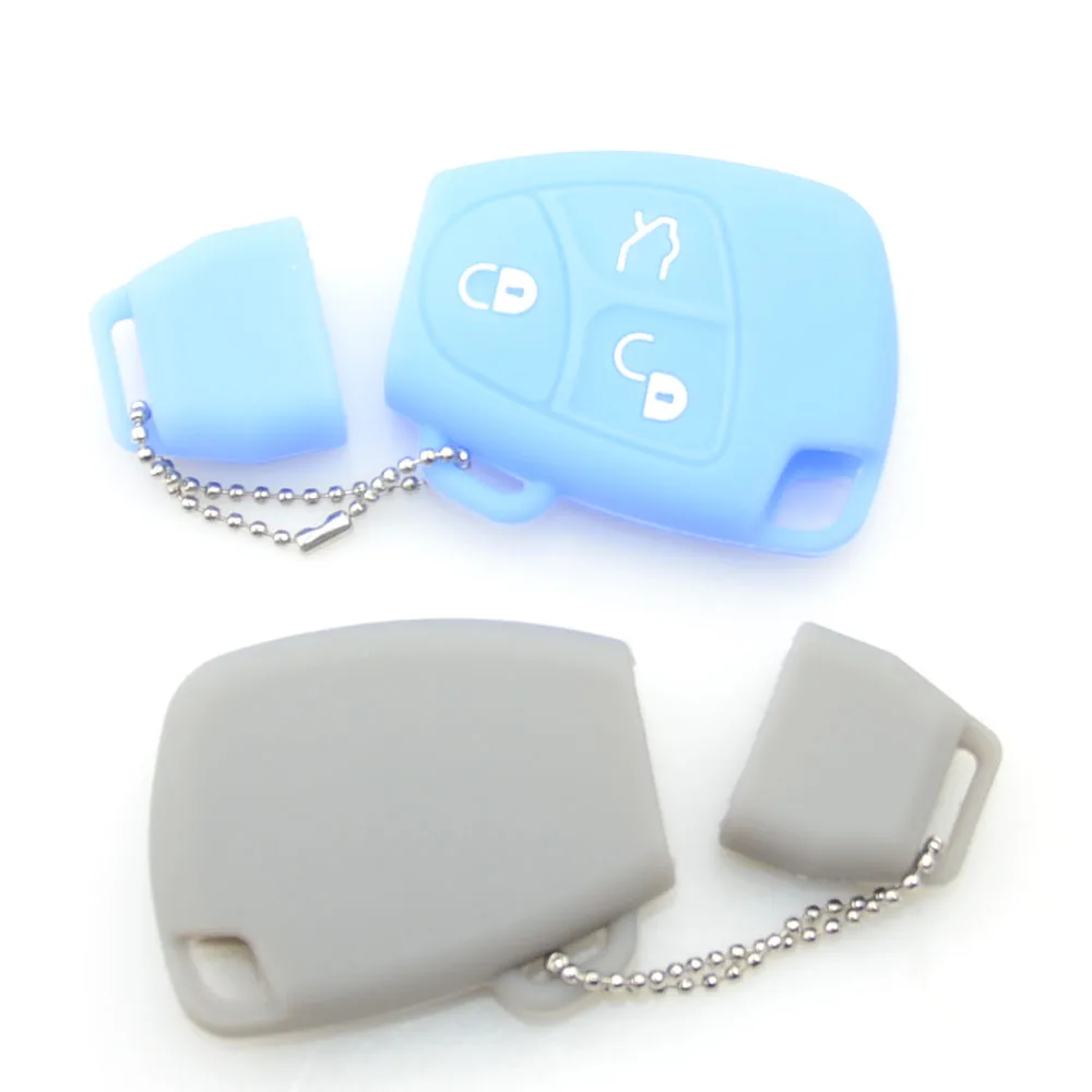 OkeyTech мягкий силиконовый резиновый чехол для ключа автомобиля Fob протектор Mercedes
