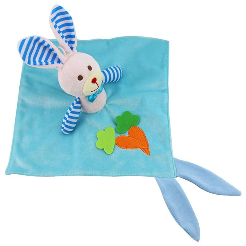 Милые мягкие погремушки игрушки-полотенце с животными PP хлопок детское