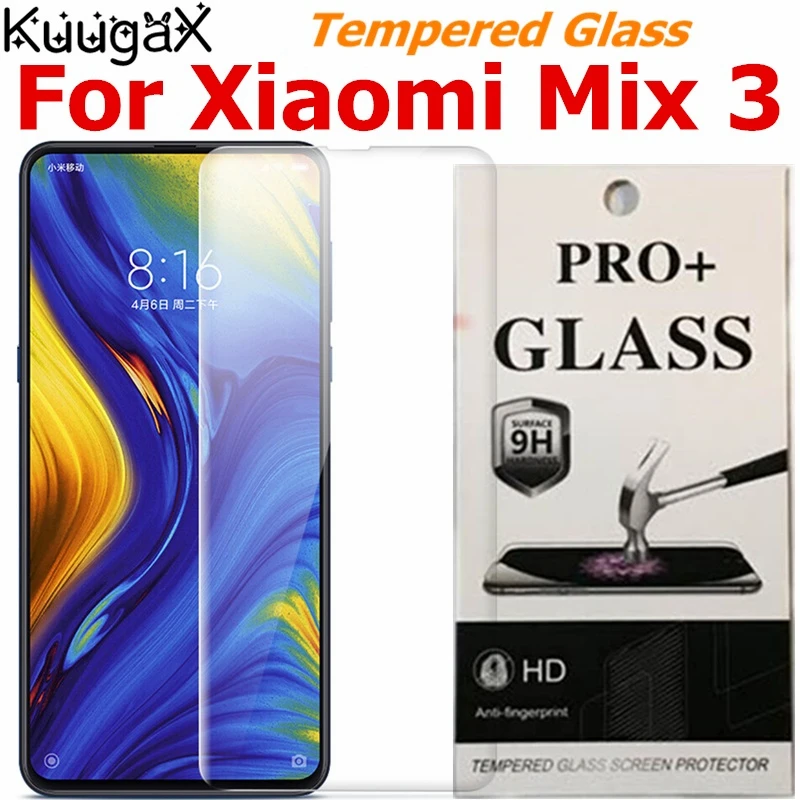 Закаленное стекло для Xiaomi Mi Mix 3 оригинал mix3 6 39 дюймов Защитная пленка экрана