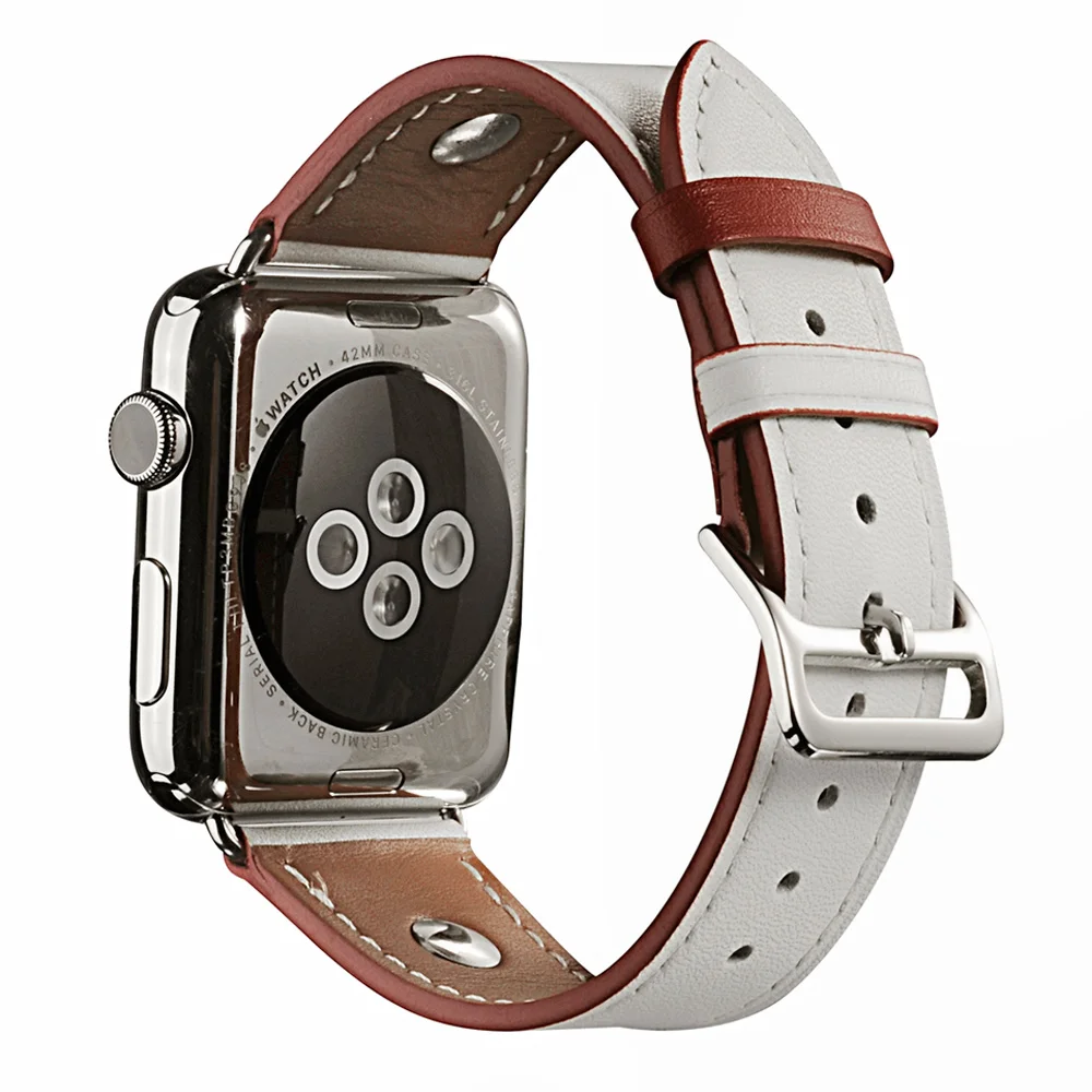 Aivtalk верхней часовой бренд аксессуары кожаный ремешок для Apple Watch группа 42 мм и