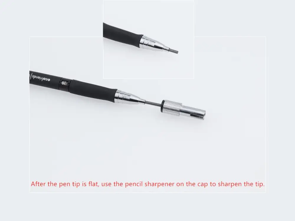 

Mechanical pencil 2.0mm 2B drawing writing activity pencil with12-color refill office school stationery