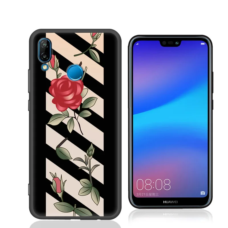 Huawei P20 lite Case Cover for Nova 3e Soft Silicone Back P20lite Full 5.8'' |