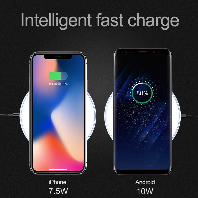 Biaze Qi Беспроводной Зарядное устройство для iphone XS MAX XR 8 Plus Мода зарядная