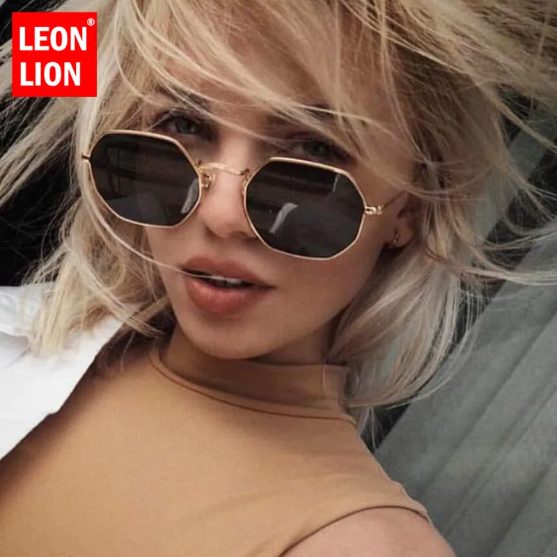 Солнцезащитные очки LeonLion в металлической оправе UV400 для мужчин и женщин