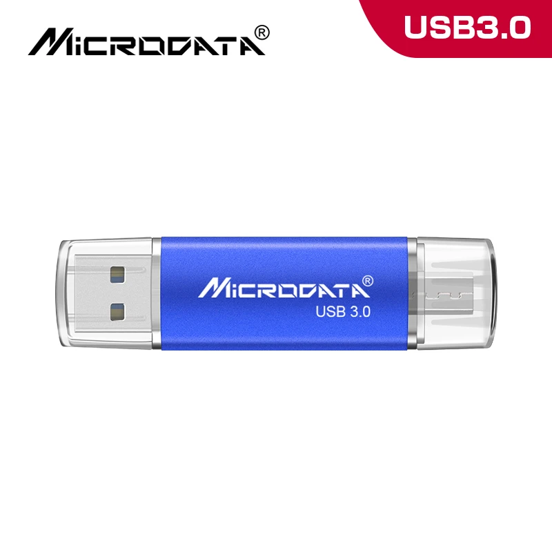 Blue USB флеш-накопитель, 64 ГБ, 128 ГБ, цветной флеш-накопитель, USB 3,0, высокоскоростная память, usb флешка, 16 ГБ, 32 ГБ, флеш-накопитель для Android - Color: Blue