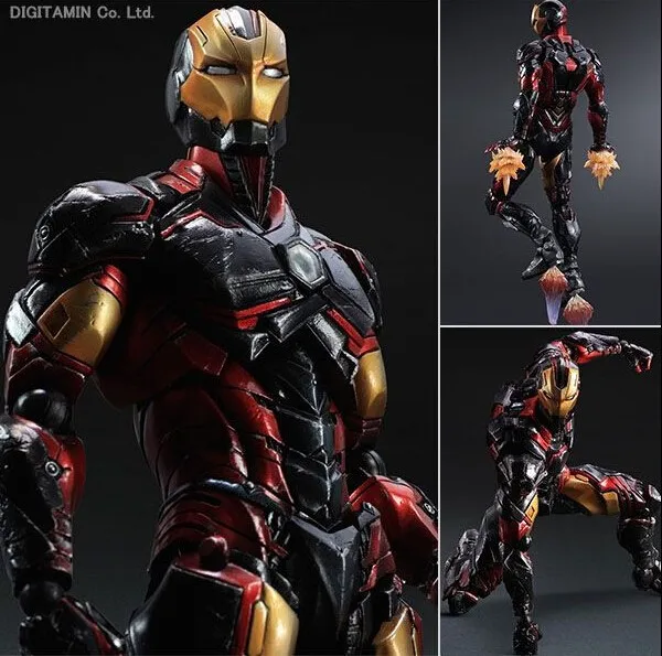 Play Arts Kai Iron Armor Тони Старк Супергерой халкбастер па 27 см ПВХ фигурка кукла игрушки