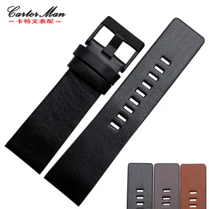 Ремешок из натуральной кожи для часов DZ7313 DZ7322, 22 мм 24 мм 26 мм 28 мм 30 мм