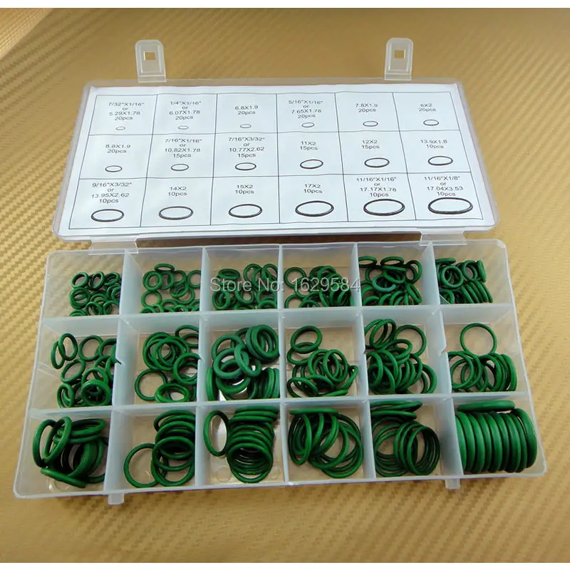 5 шт. 270 в коробке набор автомобильных уплотнительных колец HNBR A/C система