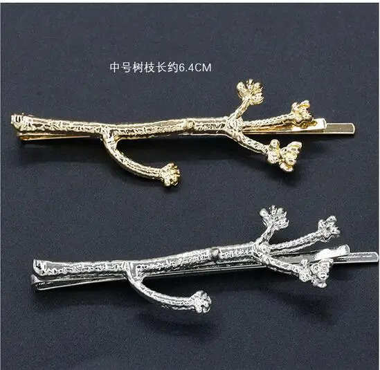 Элегантный металлический дерево заколки для волос в виде веточки Заколки Для