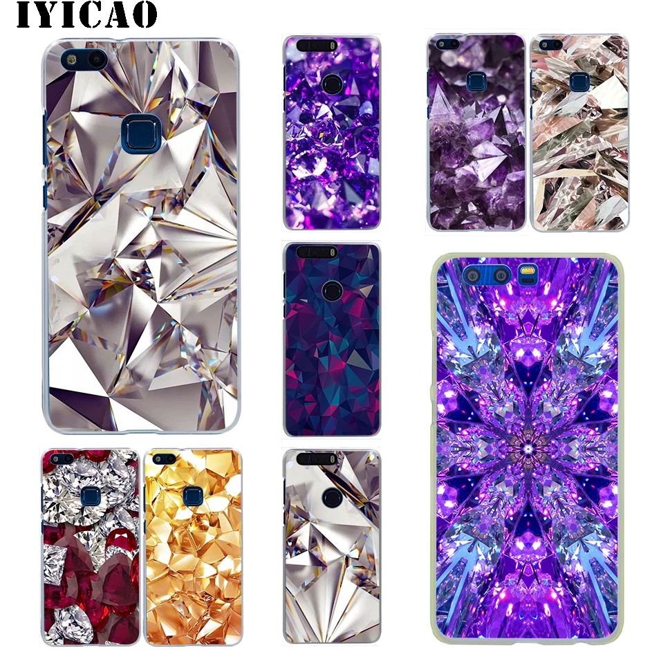 IYICAO Кристалл Алмазный жесткий футляр для Huawei Honor 6A 6C 7A 7C 7X 8 8X 9 10 20 9X Lite Pro Play Note View