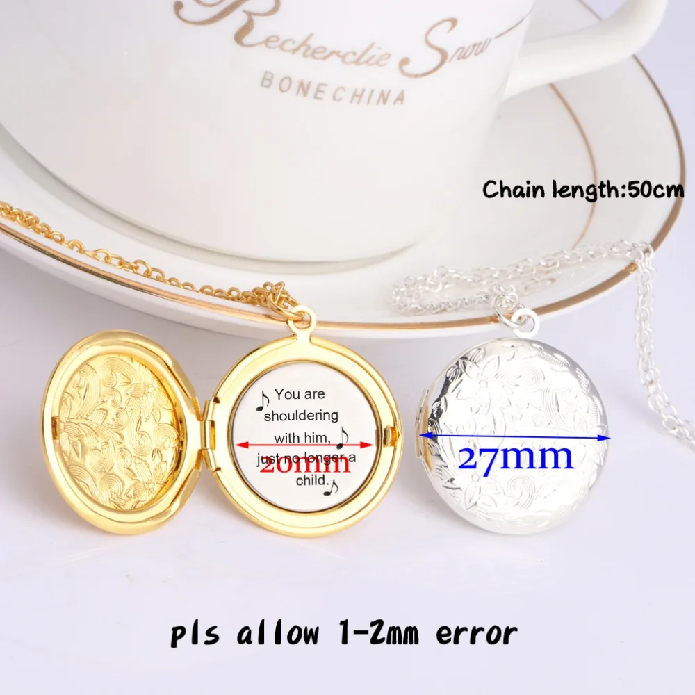 Вы Shouldering с ним ожерелье женщин кулон для девочек открывающаяся Фаза коробка