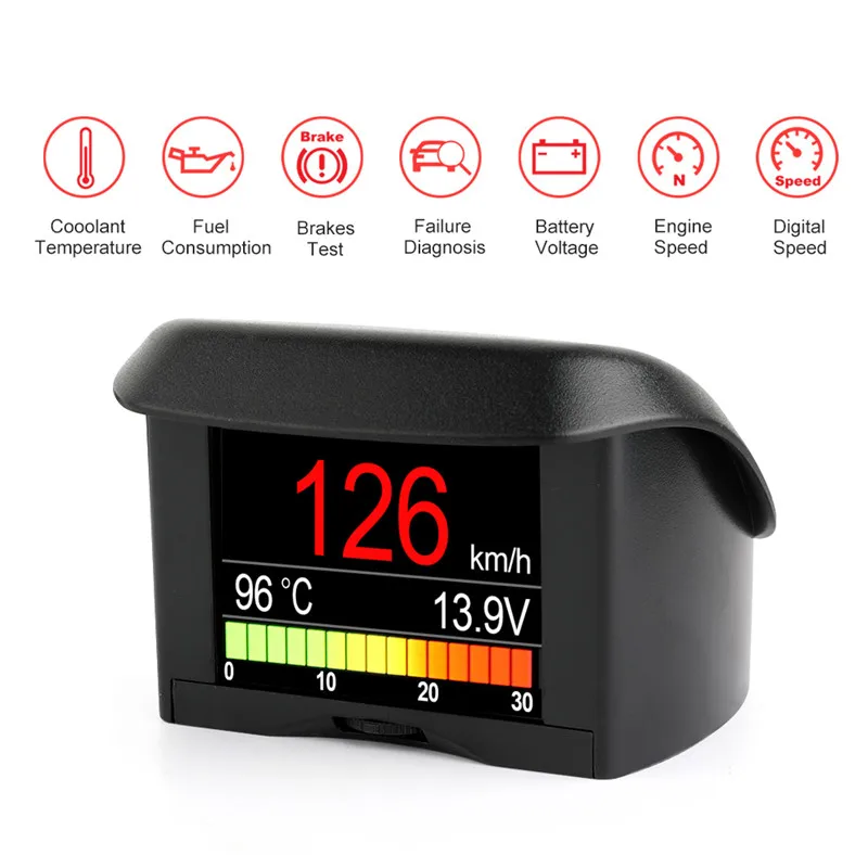 Автомобильный бортовой компьютер ANCEL A202 цифровой OBD2 спидометр индикатор расхода