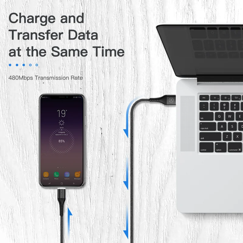 KUULAA Магнитный кабель Micro USB Быстрая Зарядка адаптер для samsung XiaoMi Redmi 6A huawei зарядное