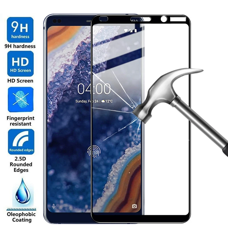 Защитное стекло 9H для Nokia 9 PureView 8 1 7 Plus 7plus plus Nokia7 Nokia7.1 Nokia8 Nokia8.1 Nokia9|Защитные стёкла