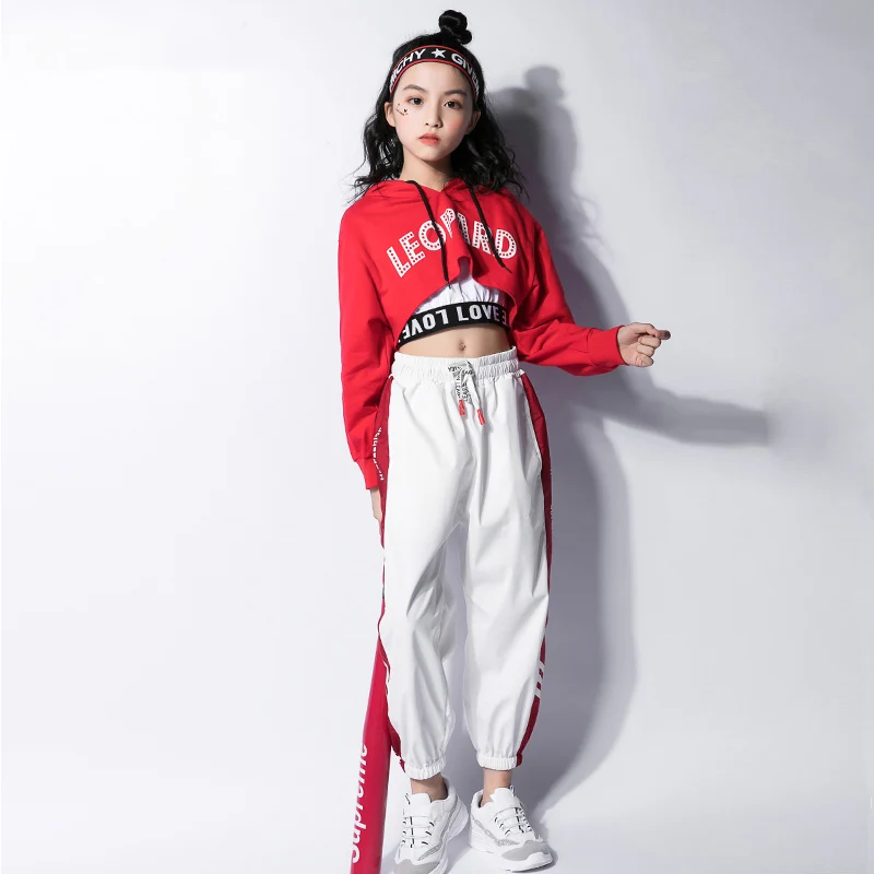 Костюмы для джазовых танцев костюм в стиле хип хоп девочек одежда выступлений на