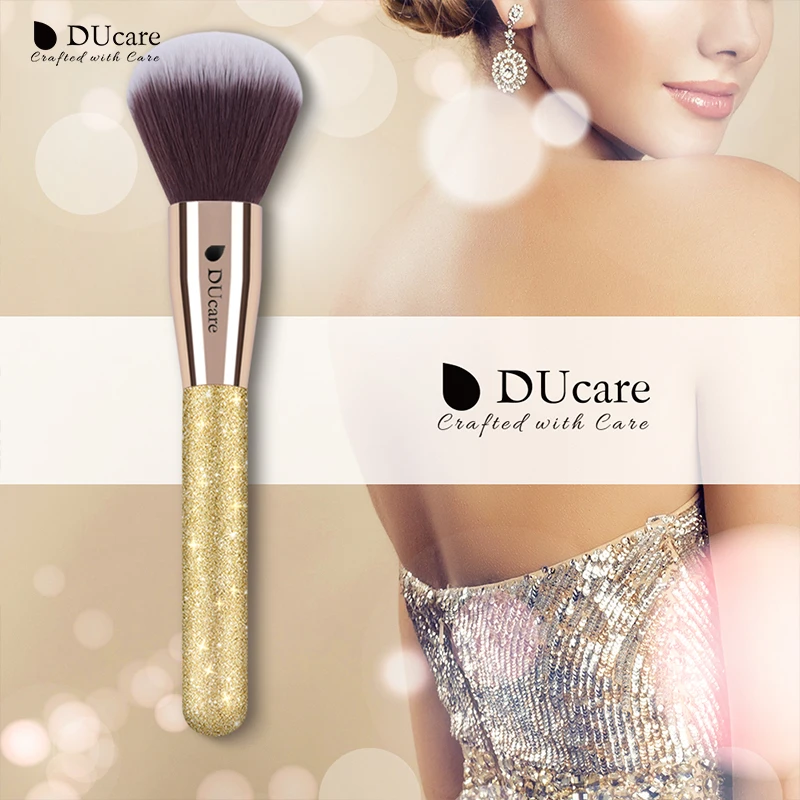 DUcare 1 шт. кисть для пудры Большая кисть для румян Профессиональные кисти для макияжа супер мягкие синтетические волосы косметические инструменты