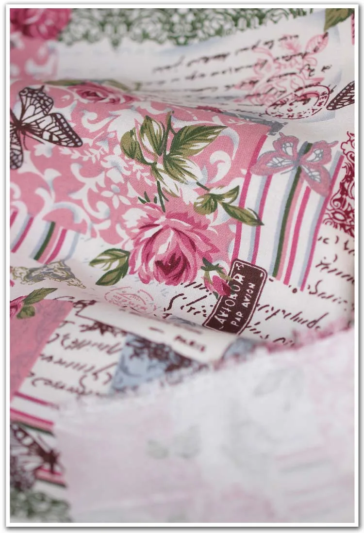 Новая однотонная ткань хлопок очаровательные пакеты Лоскутная Ткань ручная