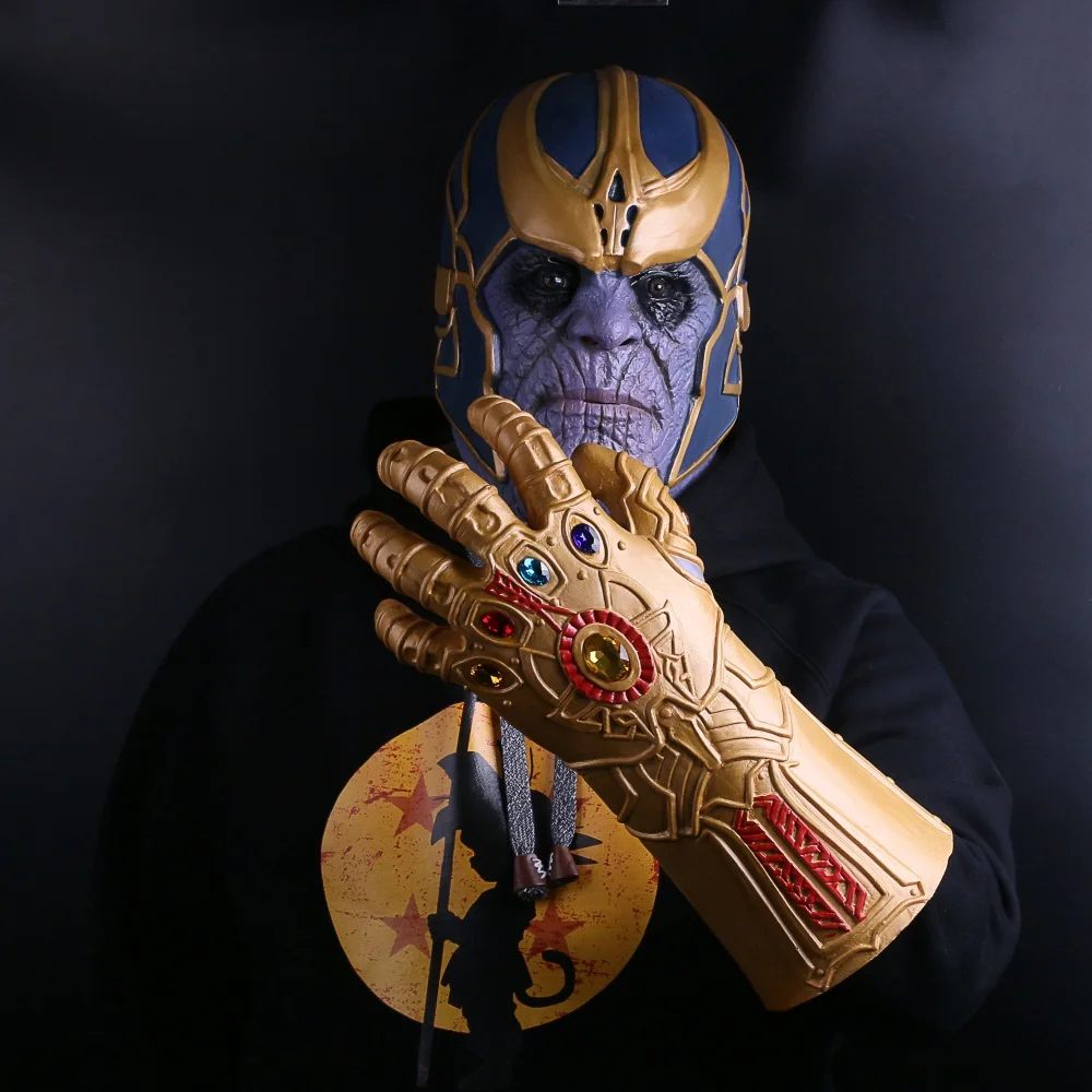 Перчатки Мстители Thanos Infinity Gauntlet для косплея реквизит Хэллоуина твердая