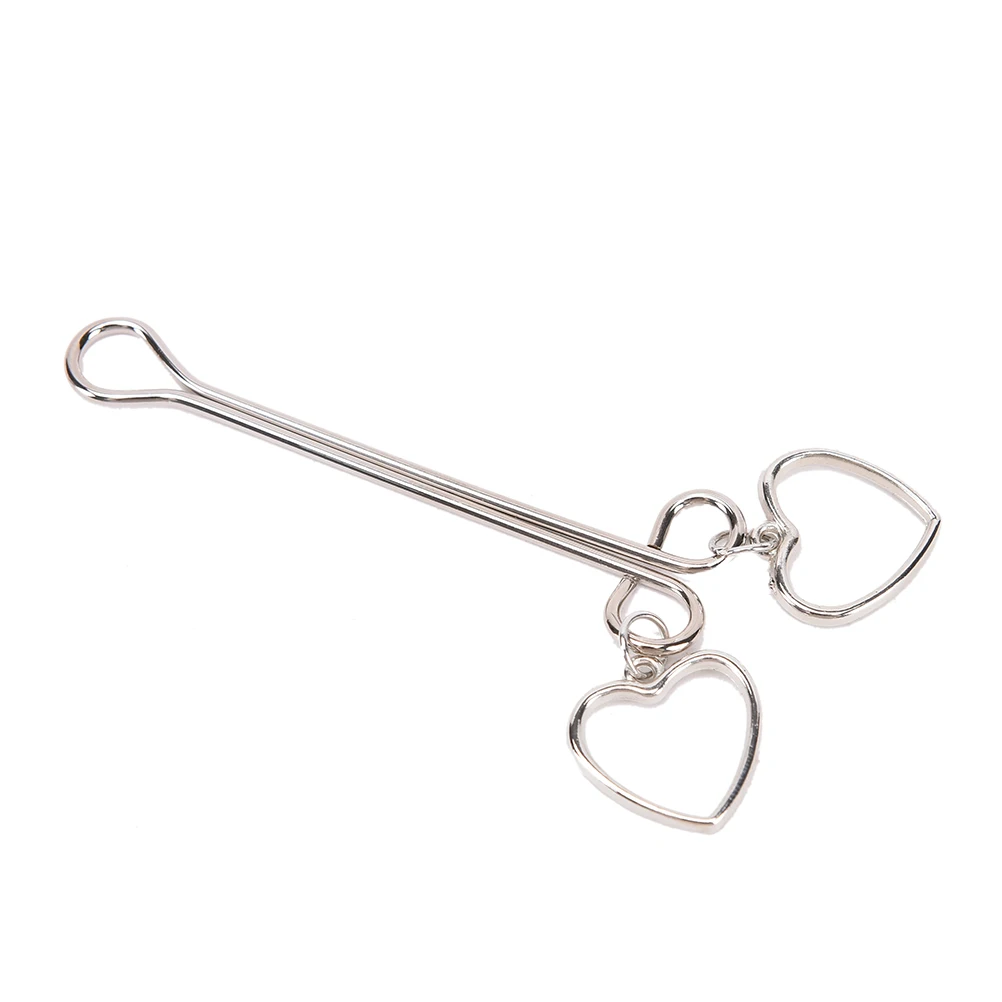 

1 pair stainless steel clip heart shape for women lady nipple clamps