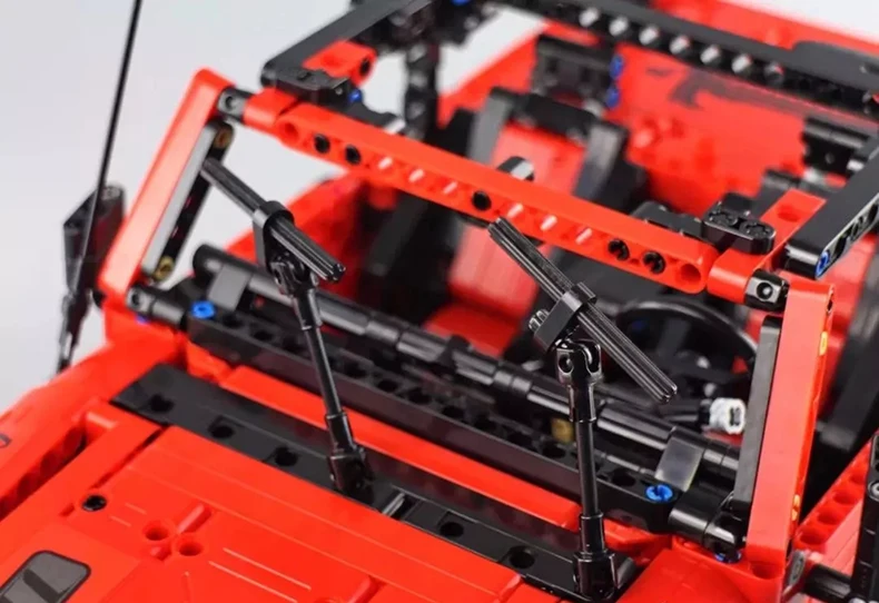 Cada C61006 Technic серии RC внедорожный автомобиль авантюрист красный джип модель строительные блоки дистанционное управление RC SUV автомобили кирпичи светодиодные