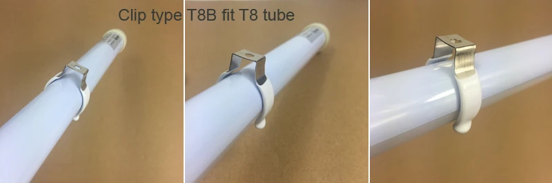 Высокопрочный зажим из нержавеющей стали с пластиковой защитой T4 T5 T6 T8 T10 T12 светильник с зажимом