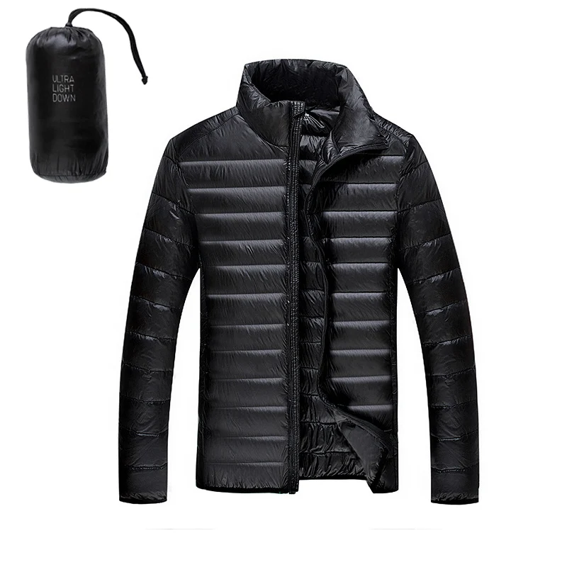 Пуховик мужской ультралегкий на белом утином пуху 5XL 6XL 90%|coat down|coat mencoats coats |