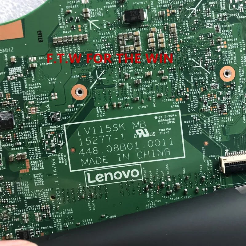 MB 5B20L78374 для Lenovo V110 15ISK материнская плата ноутбука I3 6100 RAM 4G LV115SK 15277 1 448.08B01.0011 DDR4 100%