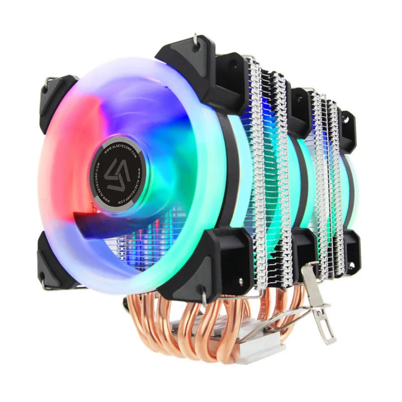 

ALSEYE ST-90 CPU Cooler 6 Heat pipes with RGB Fan 4pin PWM 90mm CPU Fan for Computer LGA775/115x/1366/2011/1200 AM2/AM3/AM4