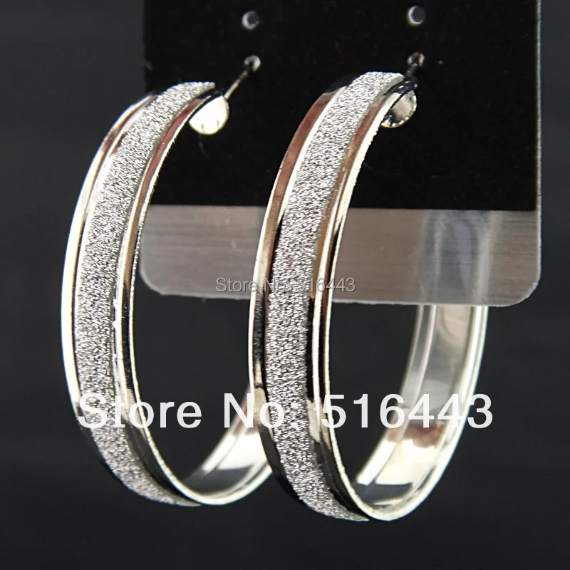 Лидер продаж 6 пар разные стильные модные Серебряные Матовые серьги подвески для