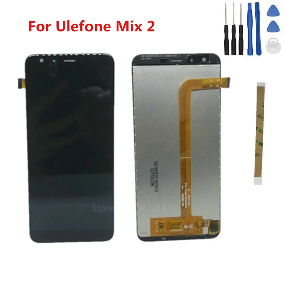 Ремонтные инструменты + Оригинальный Новый ЖК дисплей для Ulefone Mix 2 стеклянные