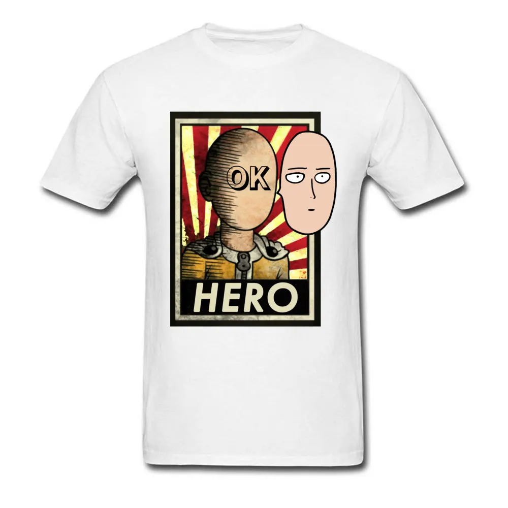 Забавная футболка 2020 Мужская Футболка One Punch Man винтажная OK Одежда Японские Аниме